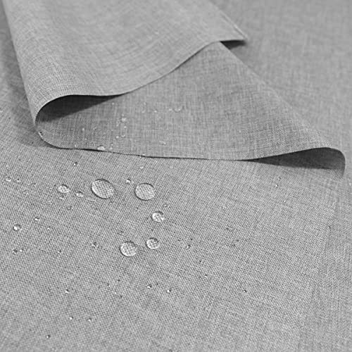 TOLKO Sonnenschutz Nylon Planen-Stoff wetterfeste Meterware | 160 cm breit | Wasserabweisend beschichtet, Reißfest, Blickdicht | Universal Outdoorstoff zum Nähen (Hell Grau)