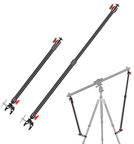 NEEWER Lot de 2 Bras de Support réglables pour Appareil Photo - en Alliage d'aluminium - avec Pinces en C et rotule