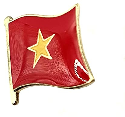 Vietnam vietnamesisk metall emalj landsflagga pin emblem, Metall