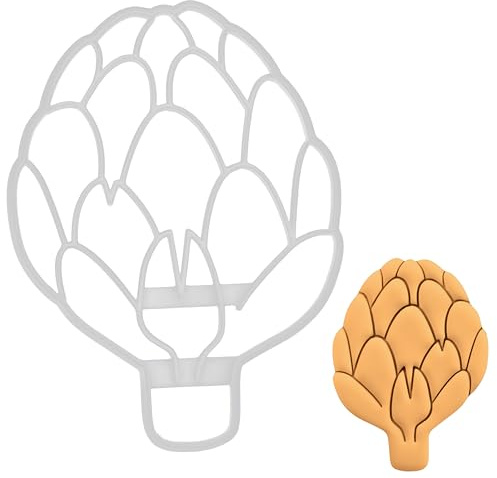 BAKERLOGY Artichoke Cookie Cutter - Detailed Biscuit Cutter Design for Baking and Crafts, Ideal on Fondant, Dough, Clay