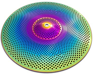 Rainbow Color 20 Ride Cymbal De Bajo Volumen Platillos de batería