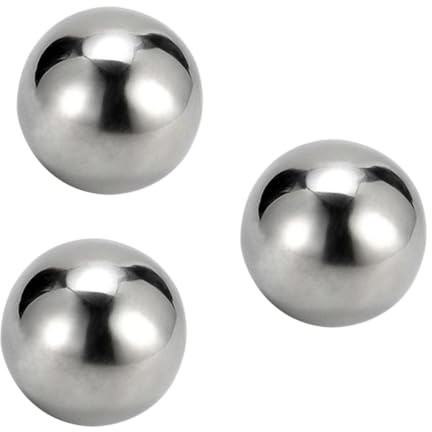 Cabilock 3pcs Stainless Steel Ice Balls Reusable for Chilling Beverages Bar for Whiskey Bourbon Vodka No Watering down