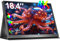 EVICIV Monitor Portatile QLED 4K 18,4 Pollici Grande Mobile Display con VESA & Custodia Protettiva, UHD 3840 * 2160 100% sRGB 10Bits 1500:1 Schermo da Gioco con Mini HDMI USB C per PC Laptop Telefon