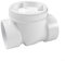 RANRAO Retorno del drenaje de la válvula del remanso del PVC, prevención de aguas residuales con la válvula del remanso del PVC para los drenajes (5.1 cm)