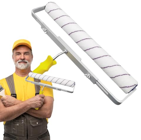 Farbroller, 45,7 cm (18 Zoll), robustes Farbroller-Set mit Rahmen, Aluminium-Legierung für Decke, Boden, Wandfarbe, ideal für den Innen- und Außenbereich