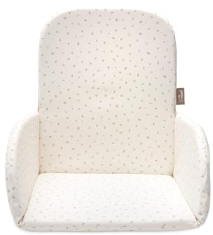 Jollein Hochstuhl Sitzverkleinerer – Leafy Dreams – Für Antilop Hochstuhl – Leicht Abwischbar – Hochstuhl Sitzverkleinerer – Sitzkissen Hochstuhl – 27x27x2 cm