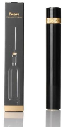 LIXSAZSE Red Wine Opener with Magnetic Suction Compact and Portable Fast Cork Ejector Bottle Opener Has Mini and Compact Body Air Pressure Red Wine Air Pump Corkscrew, Gold