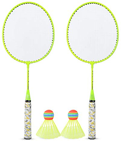 Vistreck Badmintonracket för Barn med 2 Bollar - Roligt Utomhussportspel för Pojkar och Flickor