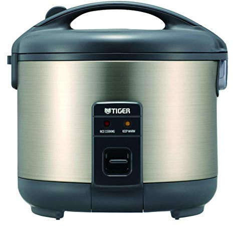 Tiger JNP-S15U-HU - Arrocera y calentador de 8 tazas, satén urbano | Recipiente automático para mantener el calor, olla interior antiadherente