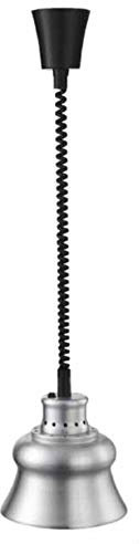 Lacor - 69266 - Lampada riscaldante a infrarossi, Mantiene i piatti caldi, secchi, Con cavo a sputo flessibile da 30 a 110 cm, Include lampadina, cucina professionale, 275W, Alluminio