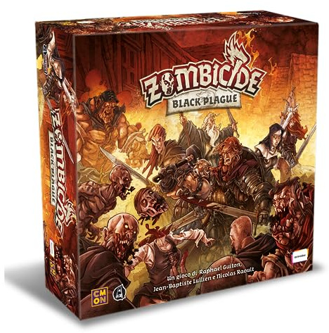 Asmodee Zombicide Black Plague - Gioco da Tavolo, Edizione in Italiano, 14 anni+, Nero, Gioco Base