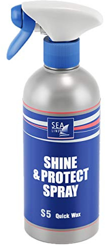 SEA-LINE S5 Quick Wax Spray 500ml | Shine & Protect Schnelle Sprühversiegelung | Sofort-Glanz & UV-Schutz | Reinigen & Schützen ohne Wasser | Detailer für Unterwegs