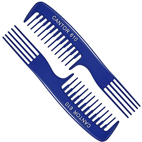 Cantor Lift Teasing Wide Tooth Comb - 2 Pack Chemical and Heat Resistant Detangler - Anti Static for All Hair Types - Durable and Lightweight