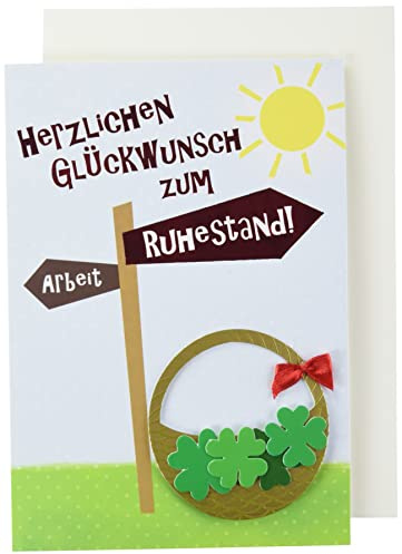 Perleberg Karte zum Ruhestand Lifestyle - Schilder, Schleife - 11,6 x 16,6 cm, 7410011-2