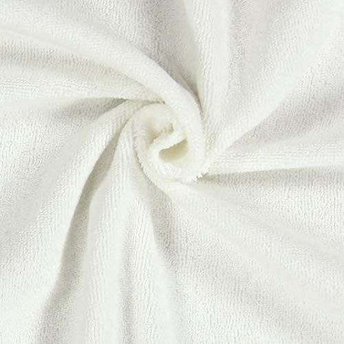 LAS TELAS ... Tela de Rizo por Metros. Tela de Toalla. Color Liso, 100% Algodón. Ancho 1.60 Mtrs. 1 Mtr. (Beige)