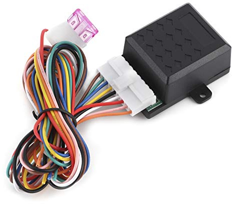 Módulos plegables de espejo retrovisor, Qiilu, espejo retrovisor lateral Universal, controlador de despliegue automático, módulo de cierre plegable, ABS + PVC, apto para coche de 12 V