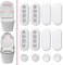 2 Set Paracolpi per Sedili WC. Paracolpi Gommini Ricambio.12 pezzi Paracolpi in Plastica per Copriwater,Paraurti del Sedile del Water Universale per Tampone Anti-Rumore del Sedile del Water (Bianco)