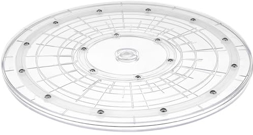 Kepfire Drehteller 30cm Durchmesser für Zuhause Verwenden | 360 ° drehbar, rutschfeste Unterseite, für mehrere Anwendungen, für Küche, Speisekammer, Gewürzregale, Schrank