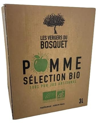 Pur Jus de pomme Artisanal en BIB de 3 Litres - Origine France
