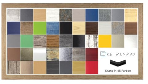 MDF Rahmen Skane für Bild 30x90cm Sonoma Eiche Dekor mit Acrylglas