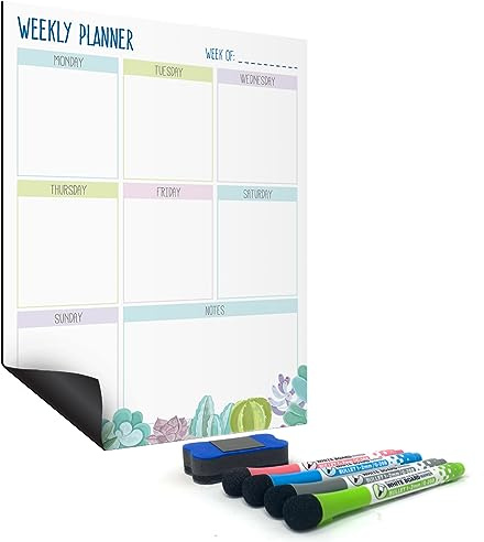 Planning Semainier Magnétique Tableau Blanc A3 – Joeji’s Kitchen Frigo