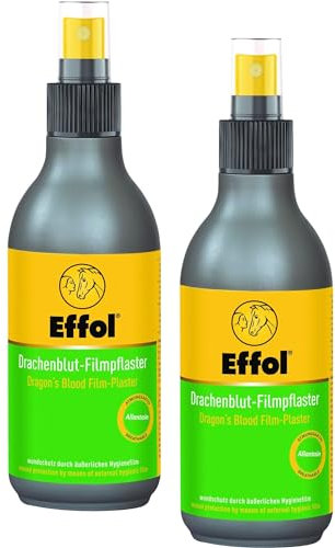 RL24 - Drachenblut-Filmpflaster | Sprühpflaster für Tiere | atmungsaktives Wundspray | Pflasterspray für Pferde | Schutz vor Schmutz & Schweiß | Wundversorgung | 2 x 250 ml (2er Set)