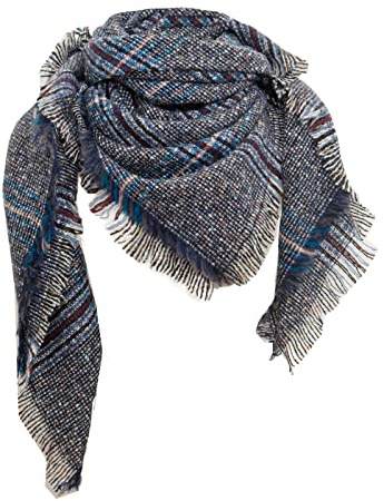 Baumwolltuch in Uni-Farben, Unisex-Halstuch aus 100% Baumwolle, quadratisch, Damen und Herren