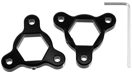 Motoforti Réglages De Précharge De Fourche CNC Pour Motos Course Lot De 2 | Matériau: Alliage D'Aluminium, Couleur: Noir, Taille: 19MM, Robuste, Durable, Universel, Remplacement Direct