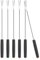 6 Stück Fonduegabeln aus Edelstahl 24 cm Käsefondue Gabeln mit Hitzebeständigem Griff Grillgabel Fonduebesteck Fondue Forks Küche Werkzeug für Braten Fleisch Schokolade Desserts Käse Marshmallows