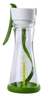 Salad Dressing Mixer Bottle Salad Dressing Shaker Storage Bottle Kitchen Supplies Suitable for Oil, Vinegar, Sauce, Lemonade