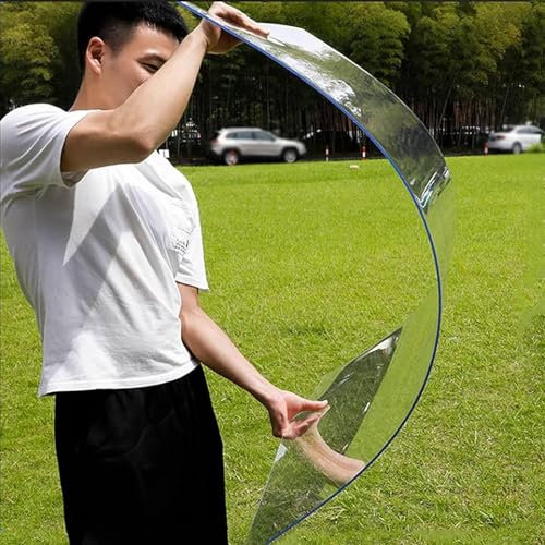 Transparente 1,5 mm Polycarbonat-Dachplatte, solide Acrylplatte mit UV-Schutz für Gewächshaus, Carport, Stadien und Busunterstände, 1,56 x 1 m