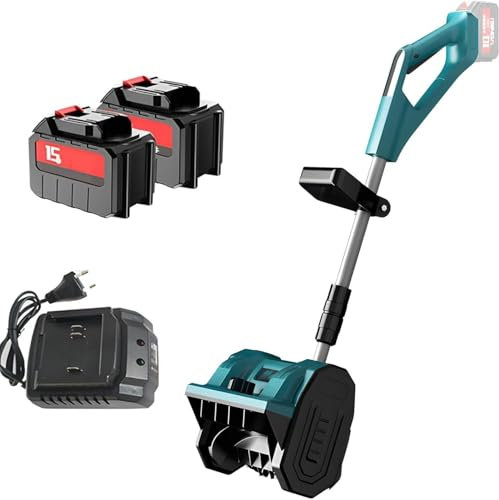 Pala quitanieves Manual Ligera para Uso doméstico, Pala quitanieves eléctrica inalámbrica (18 V, Ancho de Trabajo de 30 cm), máquina para Quitar Nieve Plegable para Uso doméstico con batería