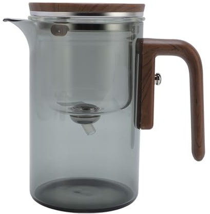 Teteras magnéticas de cristal teteras de vidrio separación de agua prensa control olla de té con mango de madera tetera hervidor de café hervidor de agua Codeepot olla de agua tetera para el hogar