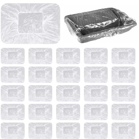 40 Pcs Disposable Liners Paint Tray, 9 Inch Paint Roller Tray Liner Plastic Paint Tray Liner Bags Paint Pan Liners Large Paint Roller Tray Sets for House Painting Walls