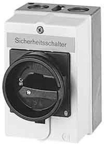 Eaton 207348 Hauptschalter, 3-polig + 1 Schließer + 1 Öffner, 63 A, not-aus-Funktion, abschließbar in 0-Stellung, Aufbau