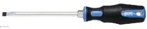 KS Tools 5,5x100mm S2, Spitzen brüniert, 2K-Handgriff ERGOTORQUEplus Schlitz-Schraubendreher | 159.1005, Schraubendreher