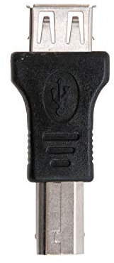 NanoCable 10.02.0002 - Adaptador USB 2.0, Tipo A/H-B/H, Hembra-Hembra, Negro