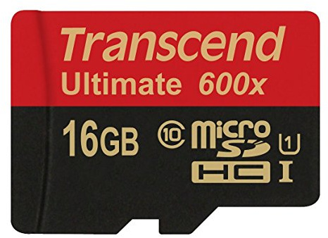 Transcend 16GB microSDXC/SDHC Class 10 UHS-I 600X (Ultimate) Memory Card