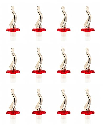 Koala Spain Tapones Botella Vino Universales (12 Unidades), Color Rojo