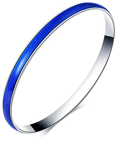 Yumilok Armband Damen Edelstahl Armbänder Armkette Kreis Valentinstag Muttertag Thermo Stimmung Farbwechsel für Frauen Mädchen