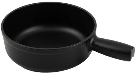 Swissmar Lugano Fonduetopf aus Gusseisen, 1,4 Quart, mattschwarz | Passend für Swissmar Lugano Fondue-Sets, schmelzt Käse, Schokolade und Karamell, emaillierte Innenseite, gleichmäßige Hitze