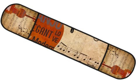 Guanti da forno doppi presine, note musicali a tema violino resistenti al calore, guanti da forno per cucina domestica