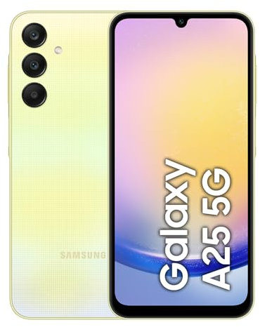 Samsung SM-A256 Galaxy A25 Dual SIM 5G 6GB RAM 128GB Yellow EU (Renewed)