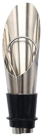 Beccuccio versatore per bottiglie di vino con tappo – Tappo per bottiglia di vino 2 in 1 in acciaio inox con versatore – Tappi per vino, salvagoccia, per birra, liquidi, bottiglie