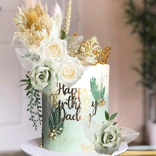 JeVenis dessus de gâteau boho vert décorations pour gâteaux boho | dessus de gâteau boho vert décorations pour gâteaux boho décorations florales pour gâteaux décorations florales pour gâteaux