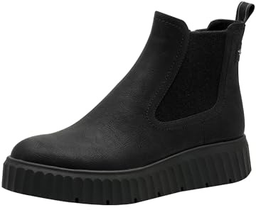 Tamaris Bottines plates pour femme 1-25420-45, Noir, 39 EU