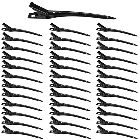 36 styckenhårklämmor Dam, 9 cm metall avdelklämmor, frisör alligatorklämmor, klämmor frisörsalon, styling, Duckbill clips, professionella hårklämmor | Krokodilklämmor, hårklämma, hårklipp, hårseparationsklämma, hårklämma för styling, salong