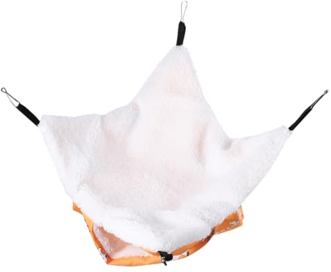 TOYANDONA Hamaca para Mascotas Pequeñas Cálida de Invierno para Hámster Cama Colgante Cómoda para Chinchilla Hamaca Lavable para Jaula de Hámster Cama de Cobaya