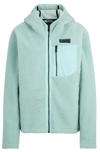 Ziener Damen JUHA-Z High-Loft Fleece Jacke, Midlayer | Kapuze, dried eucalyptus, 40