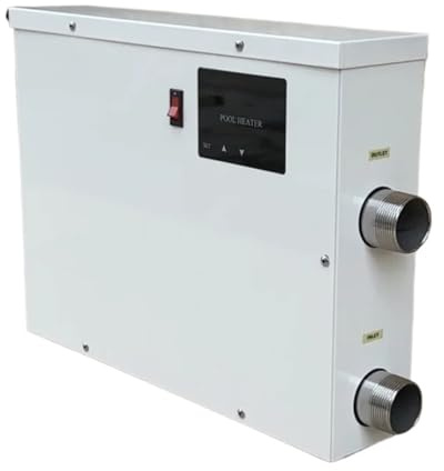 TRDEWR Elektrische Poolheizung, Schwimmwärmepumpe, 11 KW,Wasserthermostat Mit Touchscreen for Oberirdische Inground-Pools Schnelles Heizen